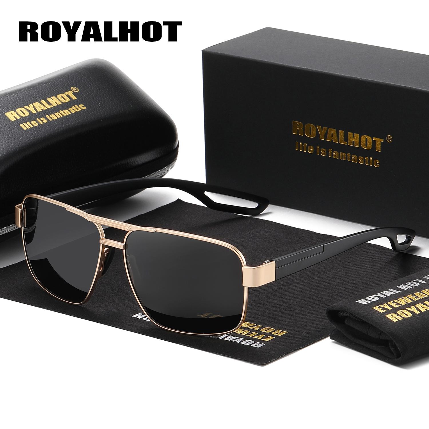 RoyalHot унисекс поляризационные металлические солнцезащитные очки для вождения на открытом воздухе чёрный
RoyalHot унисекс поляризационные металлические солнцезащитные очки для вождения на открытом воздухе чёрный