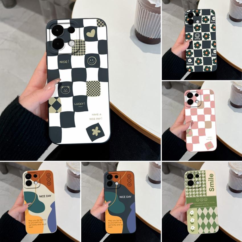 Cover Case For Oppo Realme 5 6 7 10 8 9 Pro Plus A5X K13 A5 Fashionable Checkered Patterns Liquid Silicone Anti Slip Housing For Oppo Cellphone Casing Realme C15
Cover Case For Oppo Realme 5 6 7 10 8 9 Pro Plus A5X K13 A5 Fashionable Checkered Patterns Liquid Silicone Anti Slip Housing For Oppo Cellphone Casing Realme C15