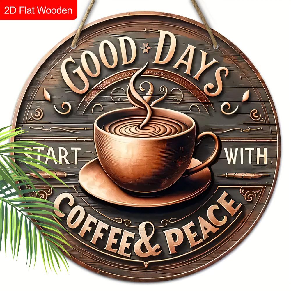 Good Days Wooden Sign with Coffee Theme - Retro Round Sign with Inspirational Quote - Ideal for Kitchen, Home, Office, Cafe Decor 20cm/7.87in кофейный
Good Days Wooden Sign with Coffee Theme - Retro Round Sign with Inspirational Quote - Ideal for Kitchen, Home, Office, Cafe Decor 20cm/7.87in кофейный