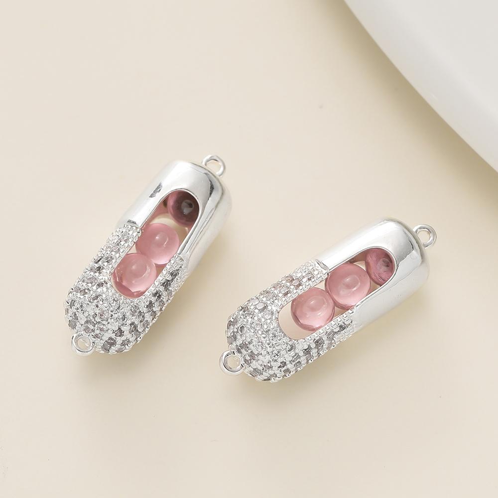 1Pcs/Pack 18K Gold Plated Copper Capsule Shape Double Ring Pendants for DIY Bracelet Necklace Jewelry Making Accessories
1Pcs/Pack 18K Gold Plated Copper Capsule Shape Double Ring Pendants for DIY Bracelet Necklace Jewelry Making Accessories