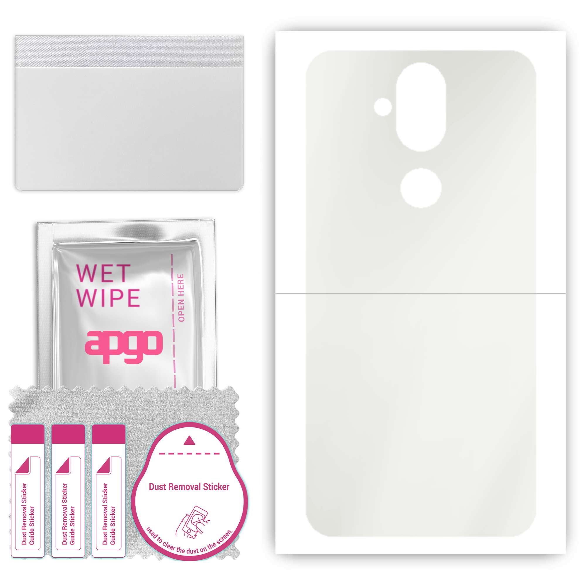 apgo MATTE Protective Skin Sticker for the back compatible with Nokia 8.1 (Nokia X7), Wrap Film, Hydrogel Film, Flexible, Soft TPU with positioning la
apgo MATTE Protective Skin Sticker for the back compatible with Nokia 8.1 (Nokia X7), Wrap Film, Hydrogel Film, Flexible, Soft TPU with positioning la