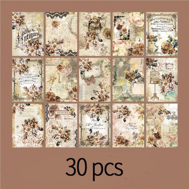 Vintage Decorative paper 30pcs DIY Diary Album Scrapbooking material Background paper hand made Junk Journal Supplies
Vintage Decorative paper 30pcs DIY Diary Album Scrapbooking material Background paper hand made Junk Journal Supplies