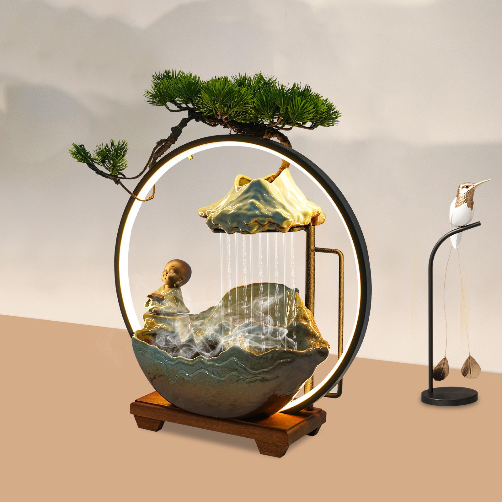 Tabletop Ceramics Water Fountain,Green Wood Color Indoor Water Fountain Decoration 40*12*41.5cm for Living Rooms
Tabletop Ceramics Water Fountain,Green Wood Color Indoor Water Fountain Decoration 40*12*41.5cm for Living Rooms