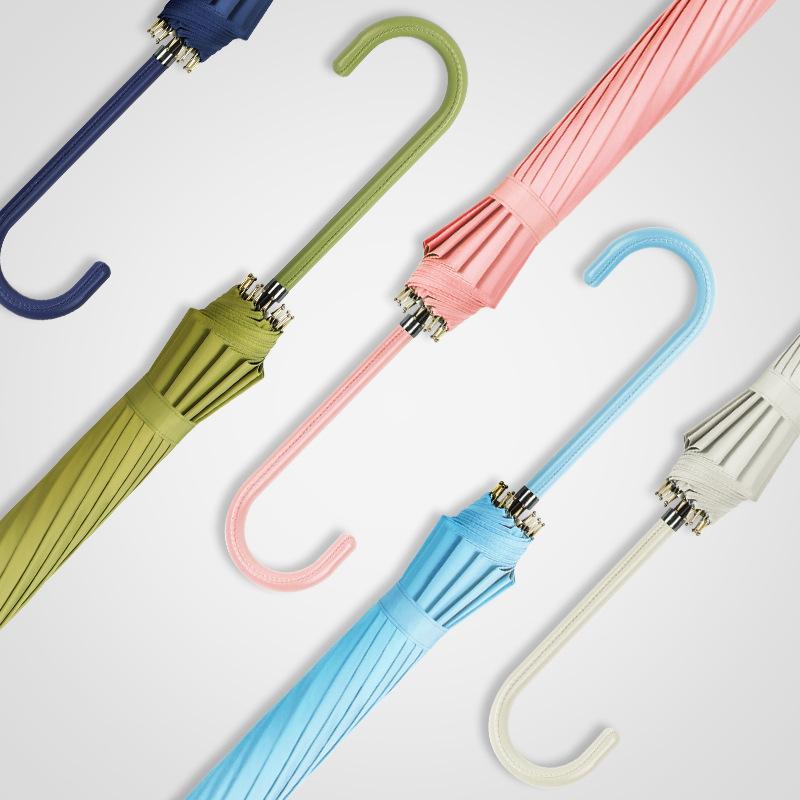 New small fresh simple fashion creative 16 bone straight rod color scheme handle long handle umbrella universal 23
New small fresh simple fashion creative 16 bone straight rod color scheme handle long handle umbrella universal 23