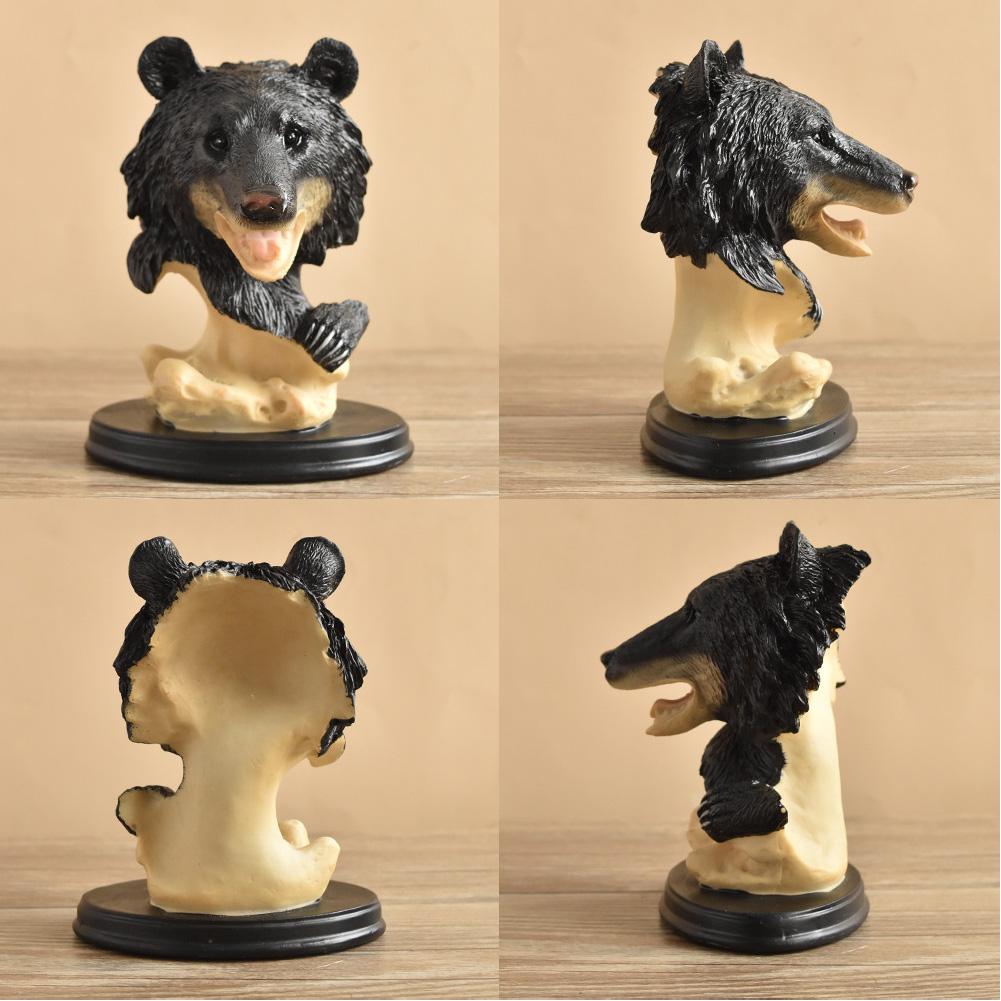 Nordic Bear Decor Resin Desktop Black Bear Statue Creative Standing Bear Ornament for Living Room Decoration
Nordic Bear Decor Resin Desktop Black Bear Statue Creative Standing Bear Ornament for Living Room Decoration