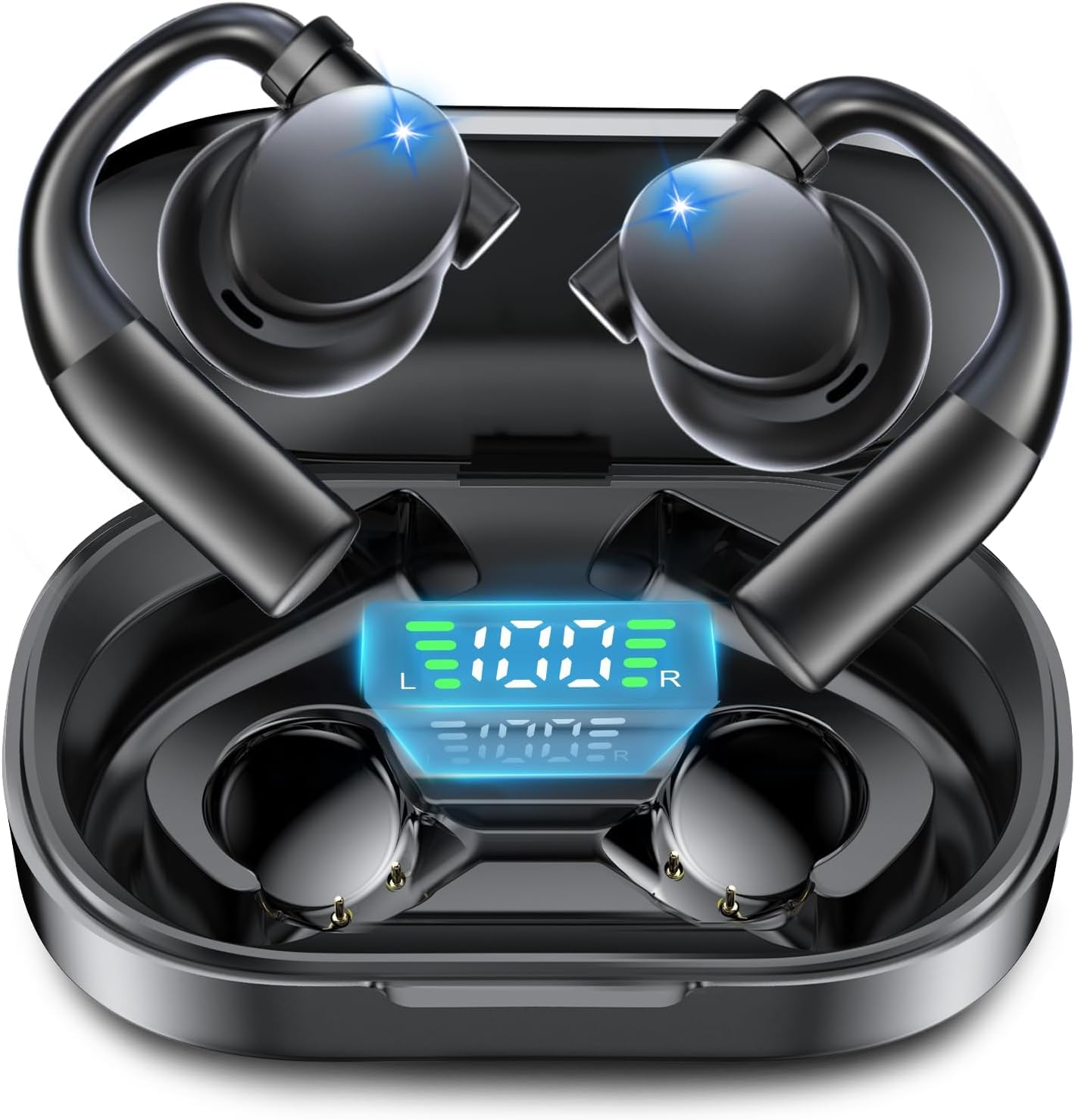 wireless bluetooth Bluetooth AAC LED earphones that fall comfortable to suitable for commuting to work or conferences Earphones, bluetooth, чорний
wireless bluetooth Bluetooth AAC LED earphones that fall comfortable to suitable for commuting to work or conferences Earphones, bluetooth, чорний