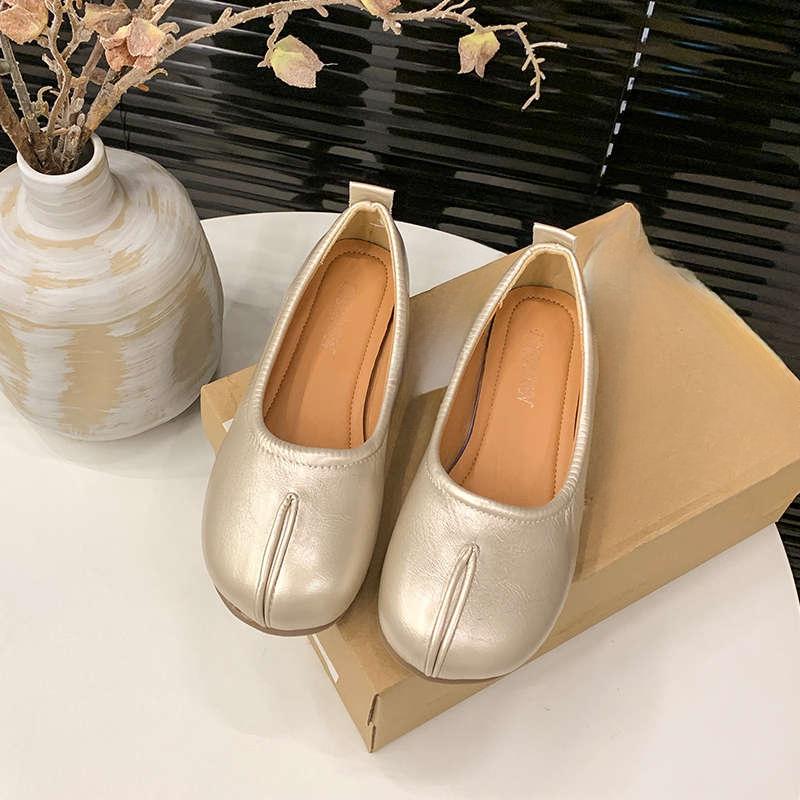 Мягкая кожа Ретро Балетки для женщин Новый стиль Обувь-бобы на одной ноге Обувь для бабушек 40 шампанского
Мягкая кожа Ретро Балетки для женщин Новый стиль Обувь-бобы на одной ноге Обувь для бабушек 40 шампанского