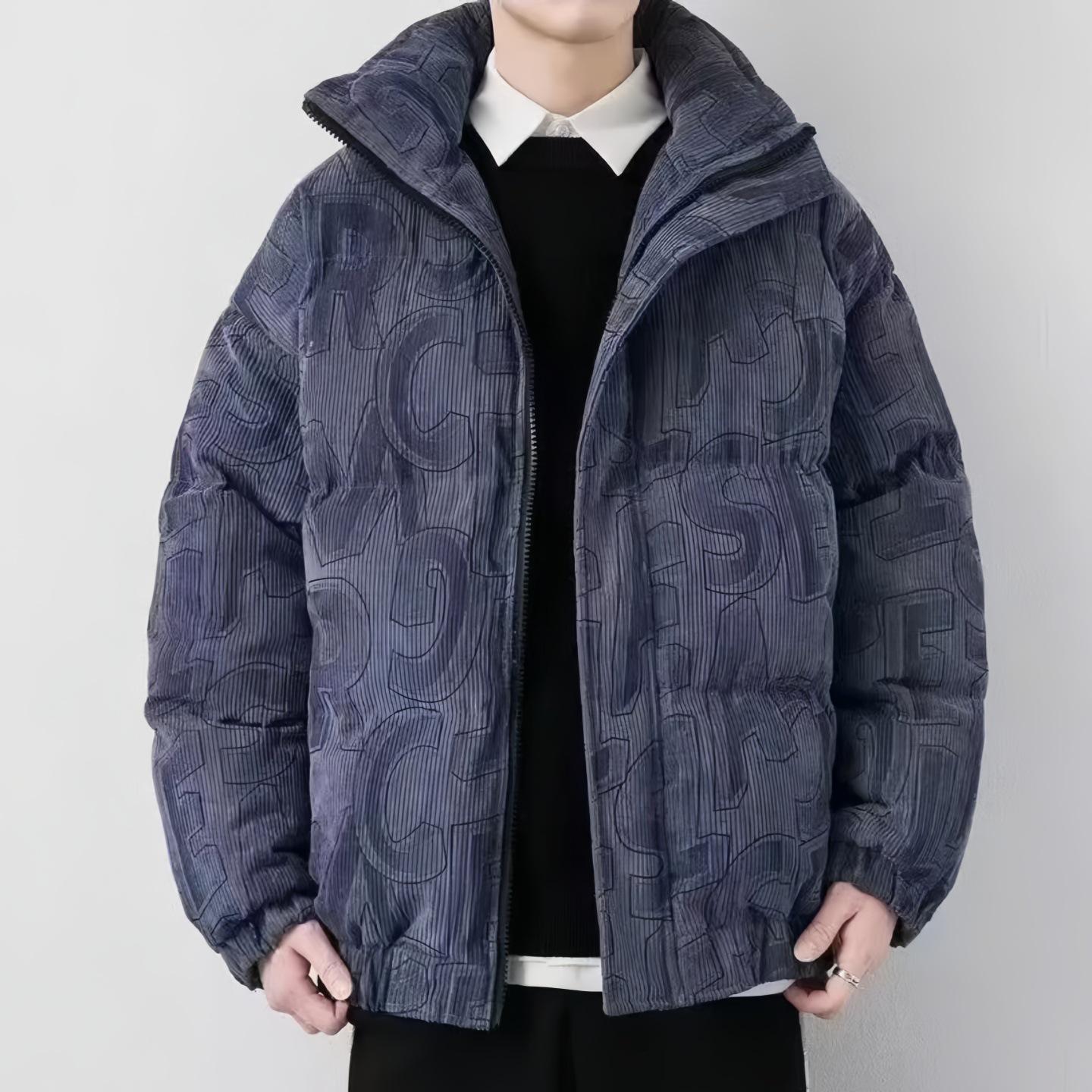 Men s Trendy Corduroy Letter Print Stand Collar Cotton Jacket - Winter Casual Warm Outerwear M синій
Men s Trendy Corduroy Letter Print Stand Collar Cotton Jacket - Winter Casual Warm Outerwear M синій