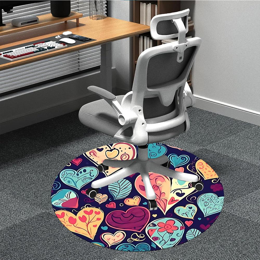 1PC Heart Love Office Round Area Rug, Indoor Mat Suitable For Office, Under Office Chairs Bedroom Living Room Home Decor, Room Deco 210 80cm by 80cm
1PC Heart Love Office Round Area Rug, Indoor Mat Suitable For Office, Under Office Chairs Bedroom Living Room Home Decor, Room Deco 210 80cm by 80cm