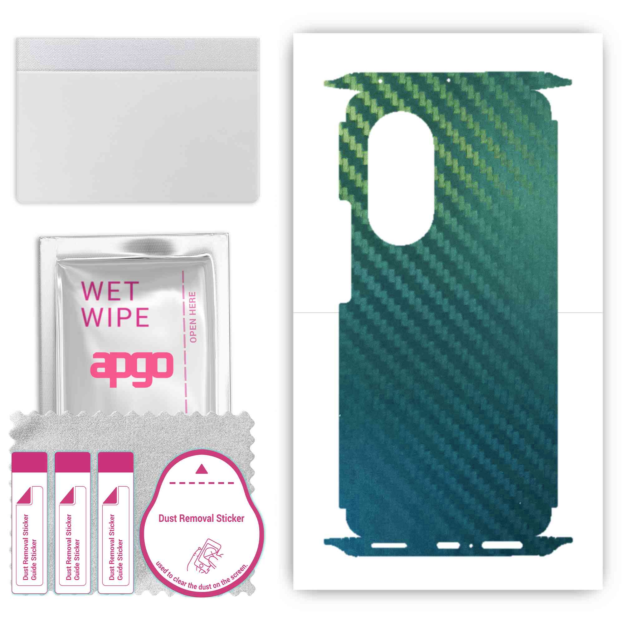 apgo Protective Skin Sticker for the back+sides compatible with Honor 50 Pro, Full Wrap Film, Foil, Vinyl - Pattern Carbon Chameleon CAKA1
apgo Protective Skin Sticker for the back+sides compatible with Honor 50 Pro, Full Wrap Film, Foil, Vinyl - Pattern Carbon Chameleon CAKA1