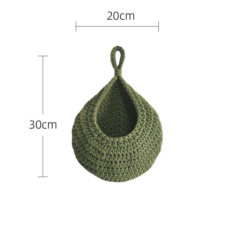 Crochet Fruit Mesh Bag Home Decoration Wall Hanging Cotton Rope Woven Mesh Bag Living Room Wall Display Handmade Woven Crafts
Crochet Fruit Mesh Bag Home Decoration Wall Hanging Cotton Rope Woven Mesh Bag Living Room Wall Display Handmade Woven Crafts