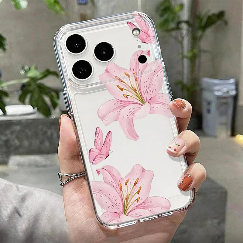 Прозрачный чехол для телефона с принтом цветка розовой лилии для iPhone 17e 17 16 15 14 13 Pro Max 17 Pro 16e 12 11 Прозрачный противоударный мягкий чехол iPhone17e
Прозрачный чехол для телефона с принтом цветка розовой лилии для iPhone 17e 17 16 15 14 13 Pro Max 17 Pro 16e 12 11 Прозрачный противоударный мягкий чехол iPhone17e