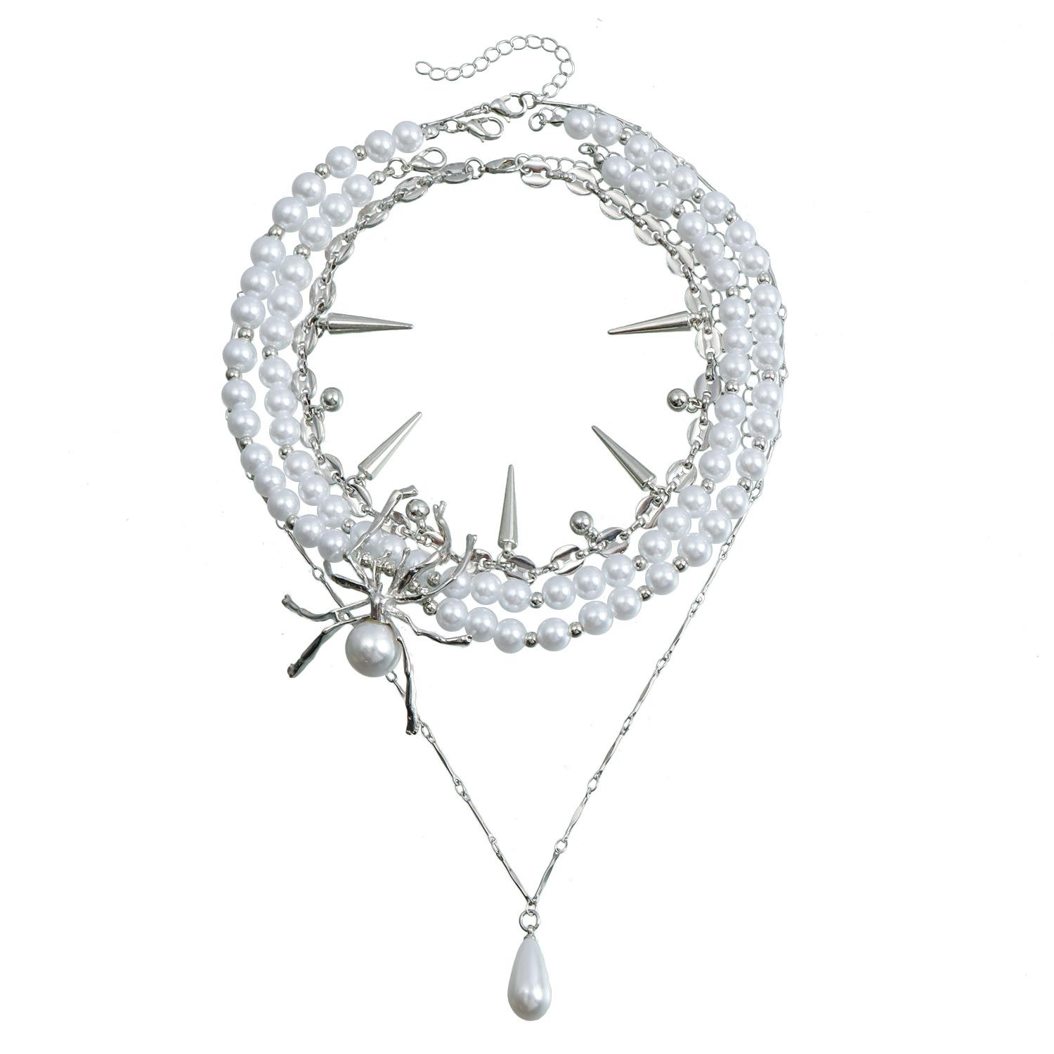 Ожерелье Dark Spider Heavy Industries, многослойное колье в стиле гот-панк, винтажная цепочка на ключицу
Ожерелье Dark Spider Heavy Industries, многослойное колье в стиле гот-панк, винтажная цепочка на ключицу