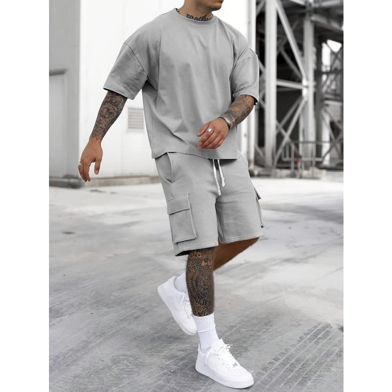Men s summer fashionable sports casual short-sleeved T-shirt shorts with 2-piece suit 8XL
Men s summer fashionable sports casual short-sleeved T-shirt shorts with 2-piece suit 8XL