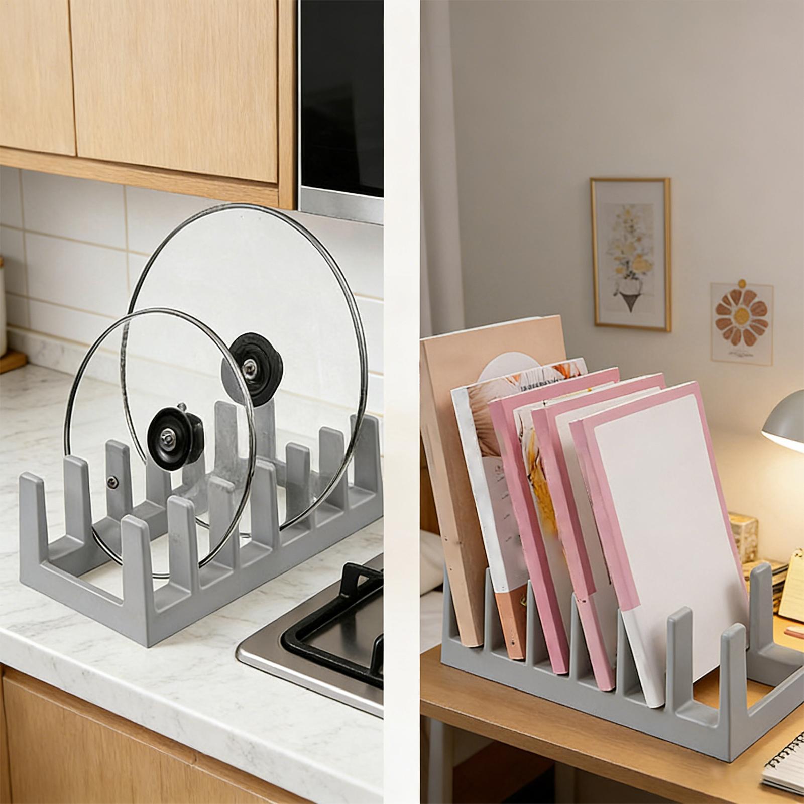 Pot Lid Organizer 6-Slot Space Saving Drying Stand Kitchen Pot Lid Storage Rack For Plate Dish Cutting Board Serving Tray Baking China Mainland
Pot Lid Organizer 6-Slot Space Saving Drying Stand Kitchen Pot Lid Storage Rack For Plate Dish Cutting Board Serving Tray Baking China Mainland
