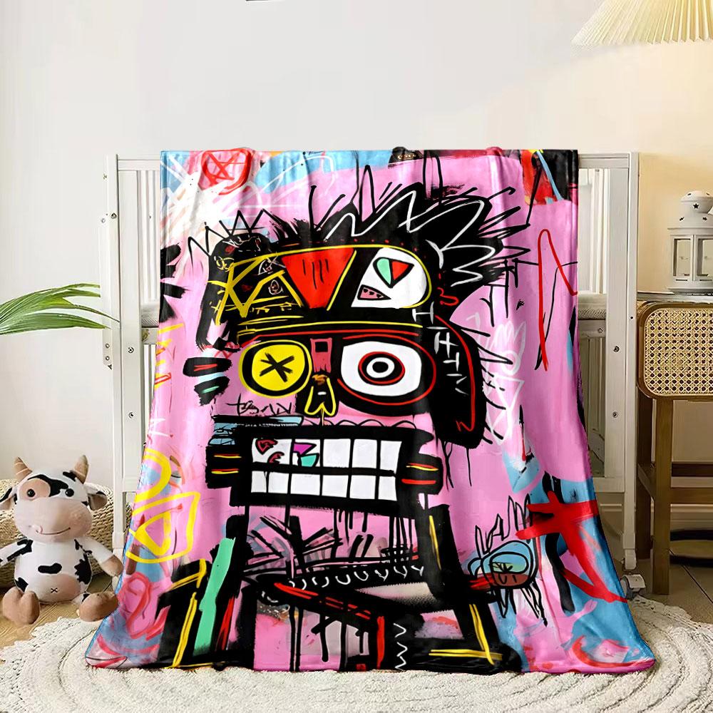 Abstract, colorful graffiti-style depiction of a vibrant, spiky-faced figure. for all seasons blanket lunch break throw gift 80cm x 120cm
Abstract, colorful graffiti-style depiction of a vibrant, spiky-faced figure. for all seasons blanket lunch break throw gift 80cm x 120cm