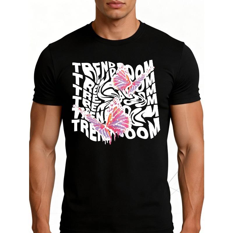 European sizes Men S Graphic T-Shirt - Breathable Soft Lightweight - Trendy Butterfly Pattern Design Print - Retro Funny Graphic Casual Short Sleeve S чёрный
European sizes Men S Graphic T-Shirt - Breathable Soft Lightweight - Trendy Butterfly Pattern Design Print - Retro Funny Graphic Casual Short Sleeve S чёрный