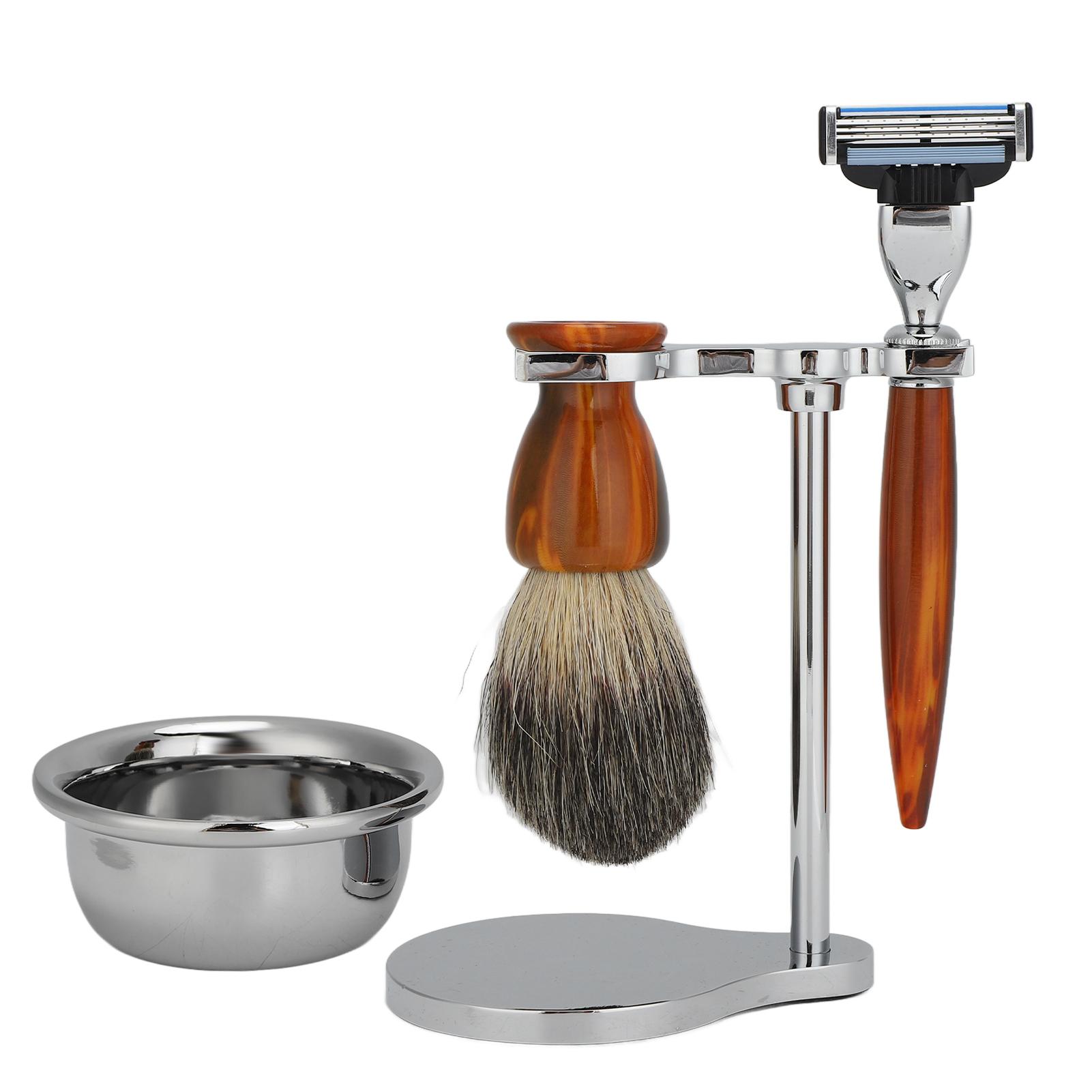 Профессиональный мужской набор для бритья из 4 предметов, традиционная ручная бритва, помазок для бритья, мыльница, держатель для бритья
Профессиональный мужской набор для бритья из 4 предметов, традиционная ручная бритва, помазок для бритья, мыльница, держатель для бритья