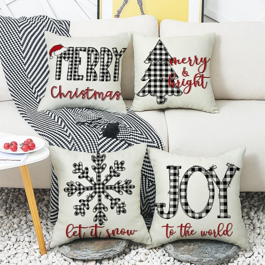 Red Christmas holiday throw pillow case Christmas red sofa living room cover pillow home does not include pillow core 45*45cm
Red Christmas holiday throw pillow case Christmas red sofa living room cover pillow home does not include pillow core 45*45cm