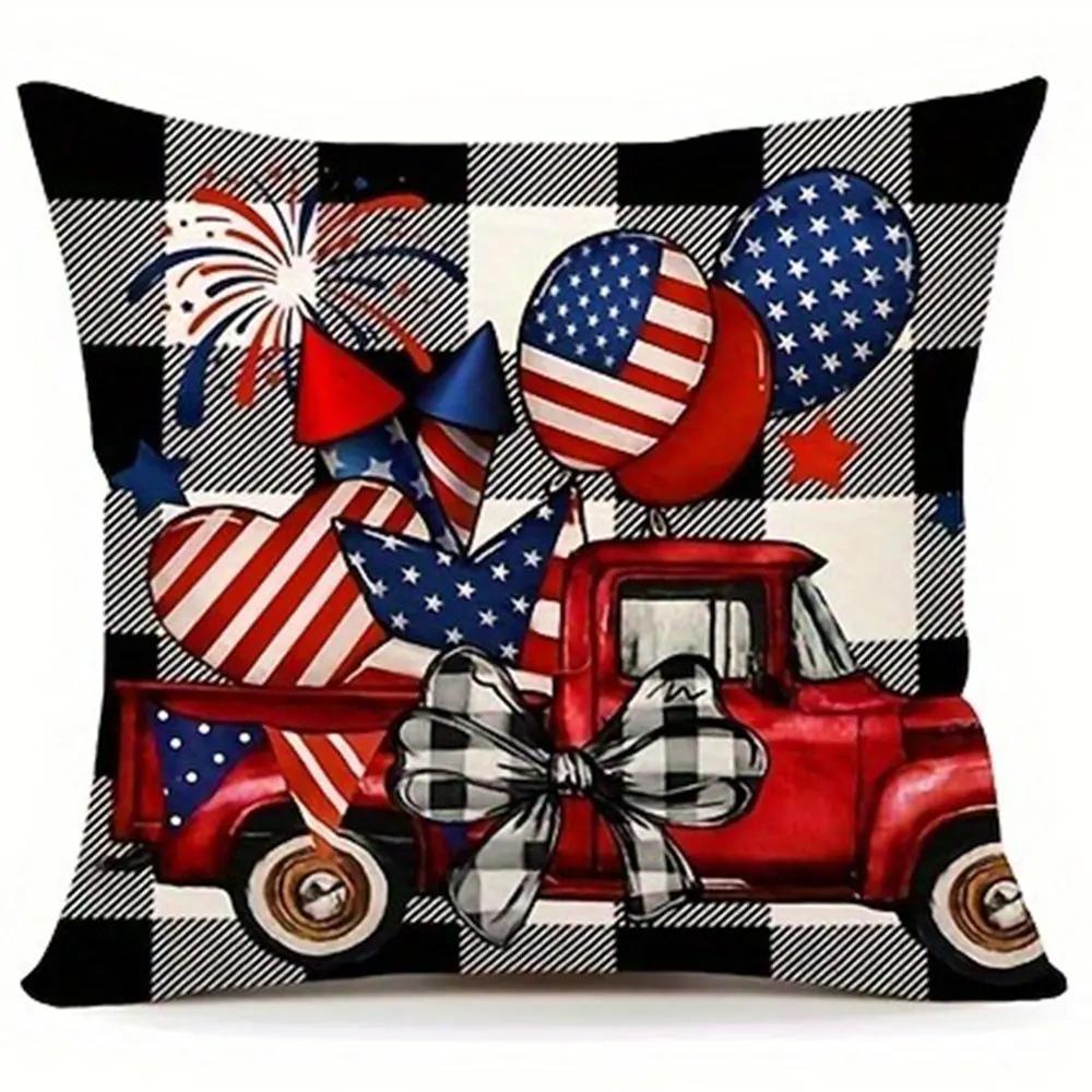 Клетчатые элементы Патриотический узор Домашний декор Наволочка Чехол на подушку для дивана в гостиной из полиэстера с молнией 66x66cm
Клетчатые элементы Патриотический узор Домашний декор Наволочка Чехол на подушку для дивана в гостиной из полиэстера с молнией 66x66cm