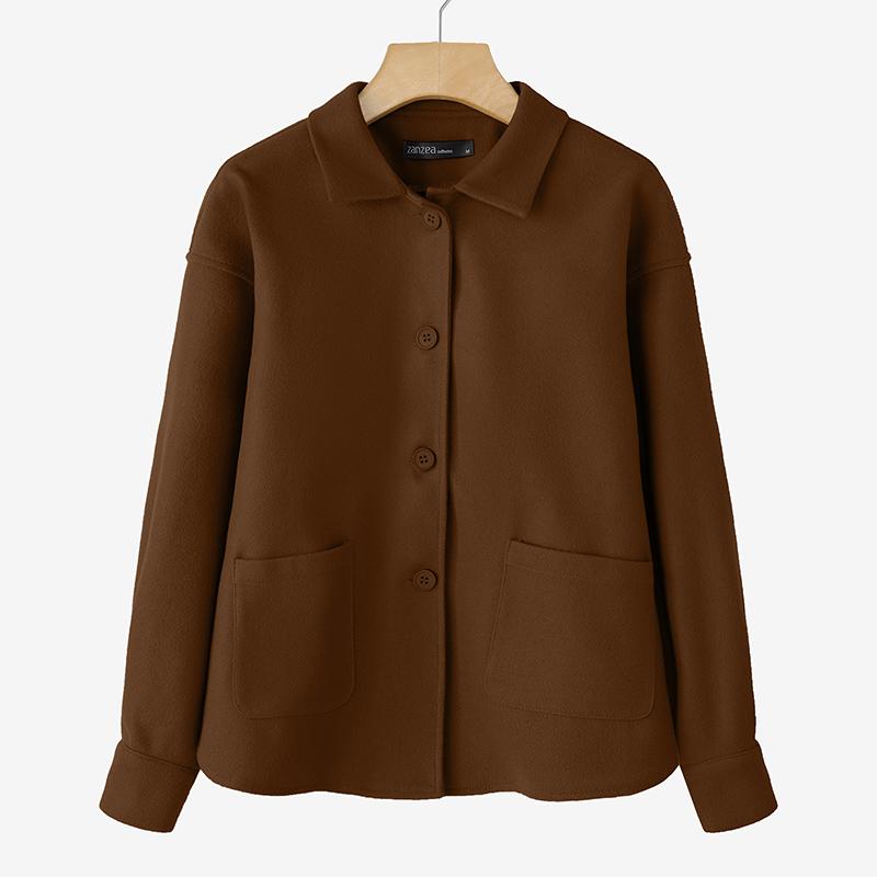 ZANZEA Women Turn Down Collar Casual Long Sleeve Thin Outwear 5XL коричневий
ZANZEA Women Turn Down Collar Casual Long Sleeve Thin Outwear 5XL коричневий
