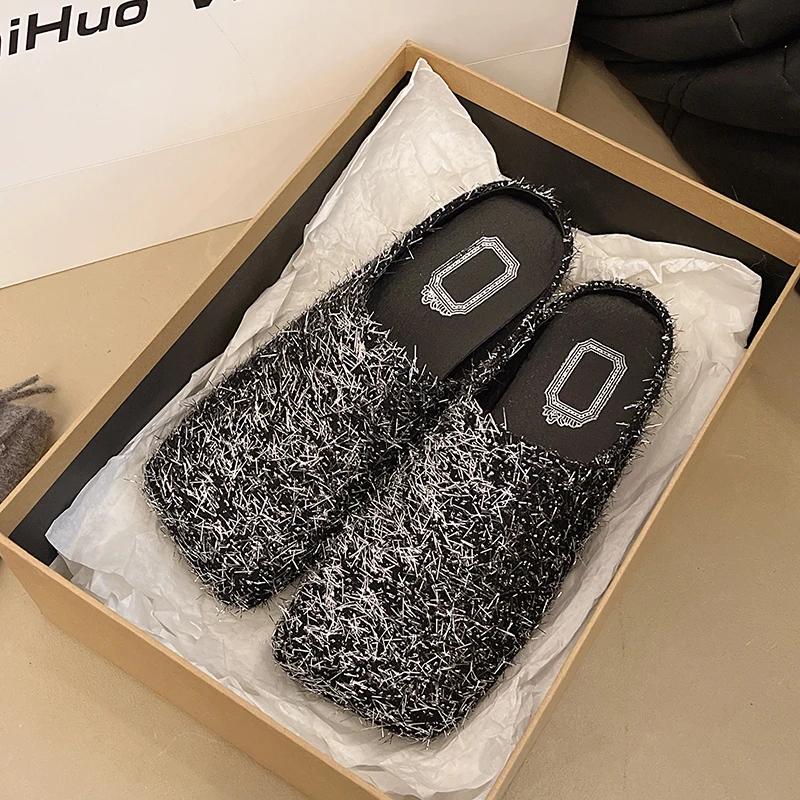 Fashion Women Flats Slippers Designer Square Toe Mules Shoes Fashion Summer Sandals 2025 Walking Cozy Flip Flops New Sandalias De Mujer 35 серебряный
Fashion Women Flats Slippers Designer Square Toe Mules Shoes Fashion Summer Sandals 2025 Walking Cozy Flip Flops New Sandalias De Mujer 35 серебряный