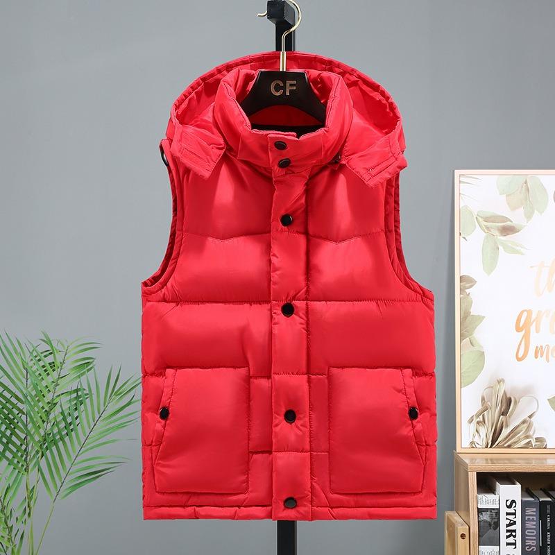 Winter down cotton vest men s new trend handsome warm autumn and winter thickened vest cotton jacket tide S червоний
Winter down cotton vest men s new trend handsome warm autumn and winter thickened vest cotton jacket tide S червоний