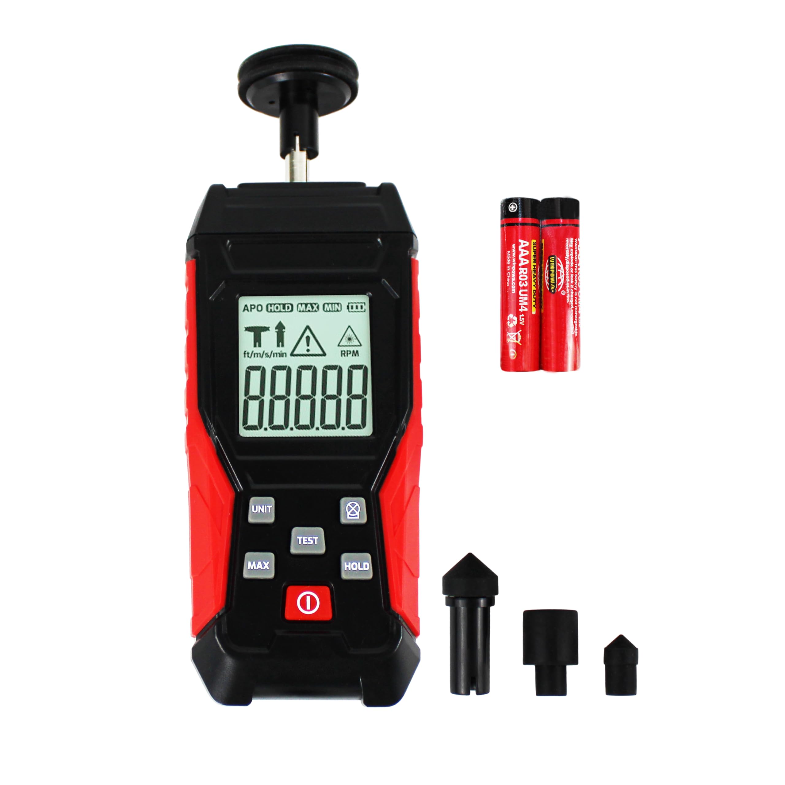 Digital Tachometer Contact Type 2in1 Rotational Speed Meter Handheld Tachometer Speed Tester HFS(R)
Digital Tachometer Contact Type 2in1 Rotational Speed Meter Handheld Tachometer Speed Tester HFS(R)