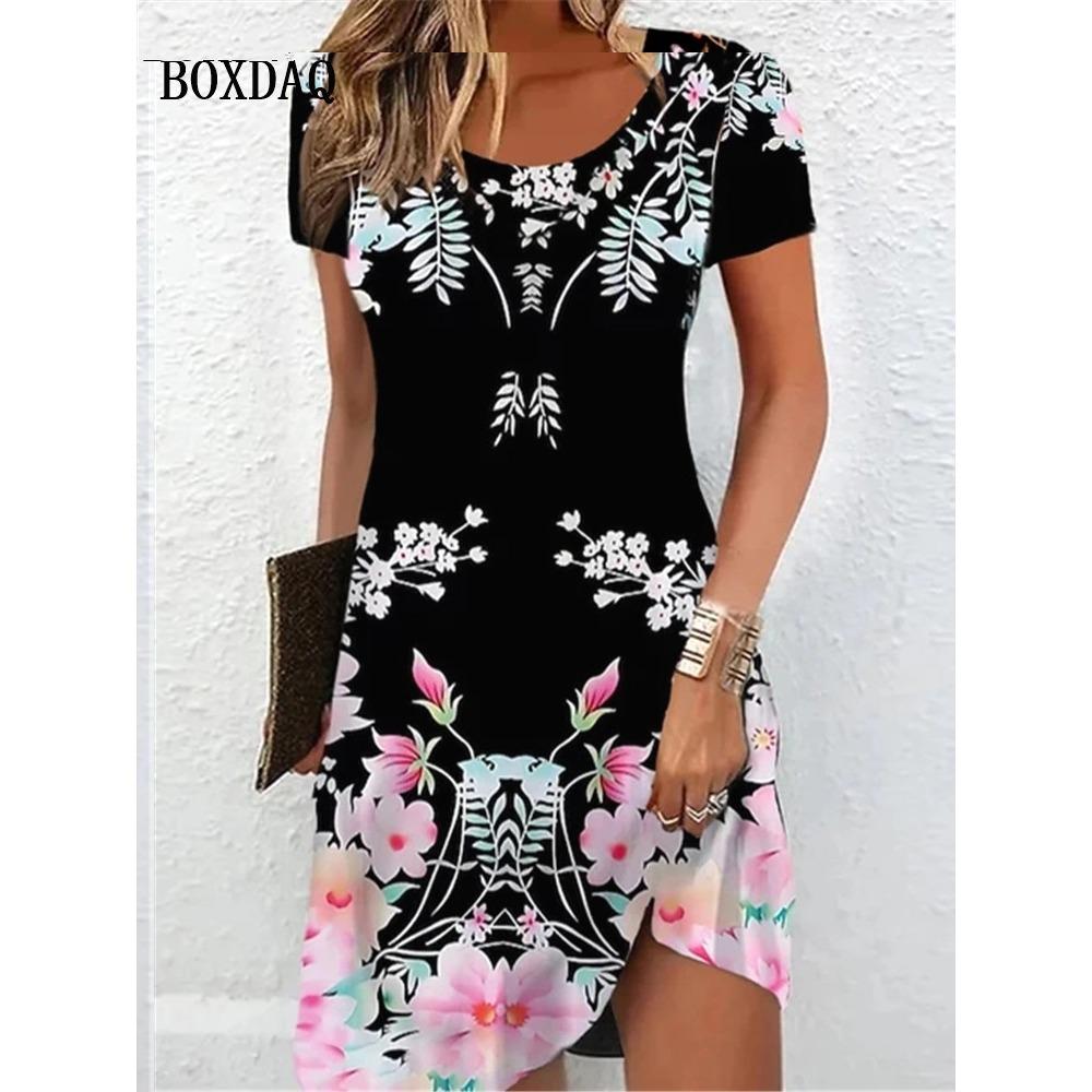 2026 New Fashion Women s Summer Short-sleeved Dress Gradient Floral Print Elegant Loose Casual Round Neck Dress 6XL
2026 New Fashion Women s Summer Short-sleeved Dress Gradient Floral Print Elegant Loose Casual Round Neck Dress 6XL