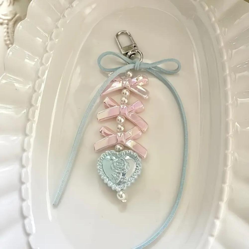 High Quality Bow Ribbon Bead Keychain Handmade Bag Pendant Backpack Hanging Decoration Keychain Decor
High Quality Bow Ribbon Bead Keychain Handmade Bag Pendant Backpack Hanging Decoration Keychain Decor