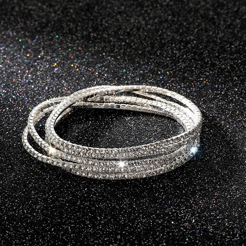 Diamond Elastic Bracelet 2mm Single Row Color Rhinestone Bracelet Women s Bracelet Women s Grab Chain Full Diamond Jewelry срібний
Diamond Elastic Bracelet 2mm Single Row Color Rhinestone Bracelet Women s Bracelet Women s Grab Chain Full Diamond Jewelry срібний