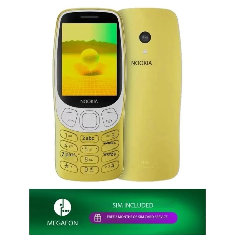 Nokia глобальна версія 3210 DS 4G TA-1618 Дві SIM-картки модель 2024 року Кнопковий телефон-моноблок Подарунки для літніх людей жовтий
Nokia глобальна версія 3210 DS 4G TA-1618 Дві SIM-картки модель 2024 року Кнопковий телефон-моноблок Подарунки для літніх людей жовтий