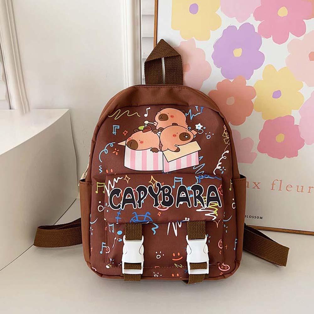 Nylon Capybara Backpack Wide Straps Large Capacity School Bag Cute Cartoon Animal Daypack Kids кофейный
Nylon Capybara Backpack Wide Straps Large Capacity School Bag Cute Cartoon Animal Daypack Kids кофейный