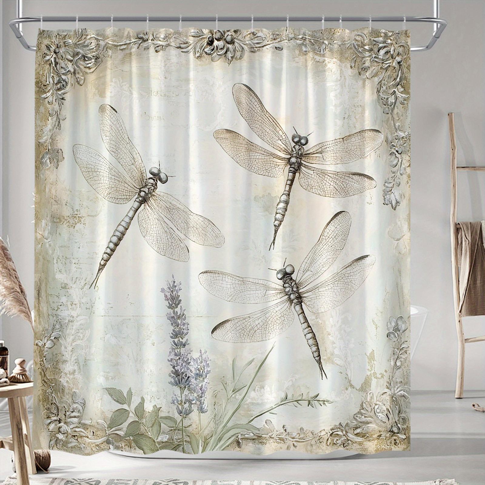 Vintage Curtain - Dragonflies & Lavender, Polyester, 12 Hooks, Machine Washable, 70.8In W90XH180cm
Vintage Curtain - Dragonflies & Lavender, Polyester, 12 Hooks, Machine Washable, 70.8In W90XH180cm