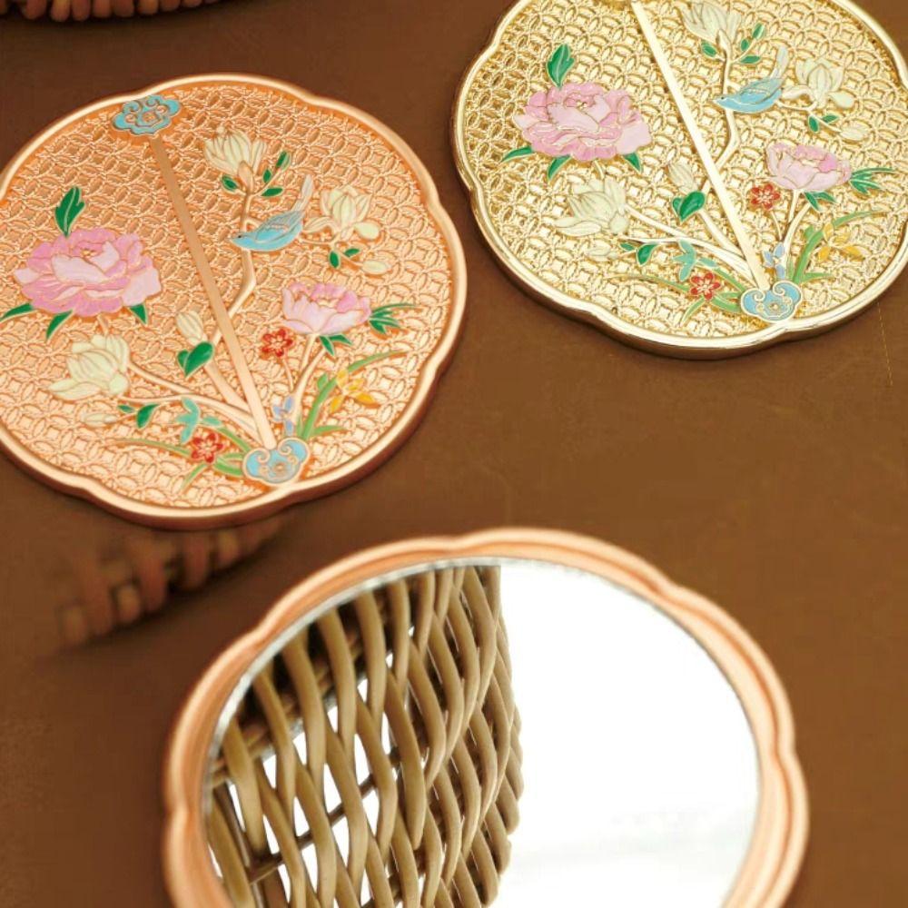 3D Flower Handle Makeup Mirror Exquisite Round Vanity Mirror Retro Chinese Style Mirror Gift Rose Gold Handle
3D Flower Handle Makeup Mirror Exquisite Round Vanity Mirror Retro Chinese Style Mirror Gift Rose Gold Handle