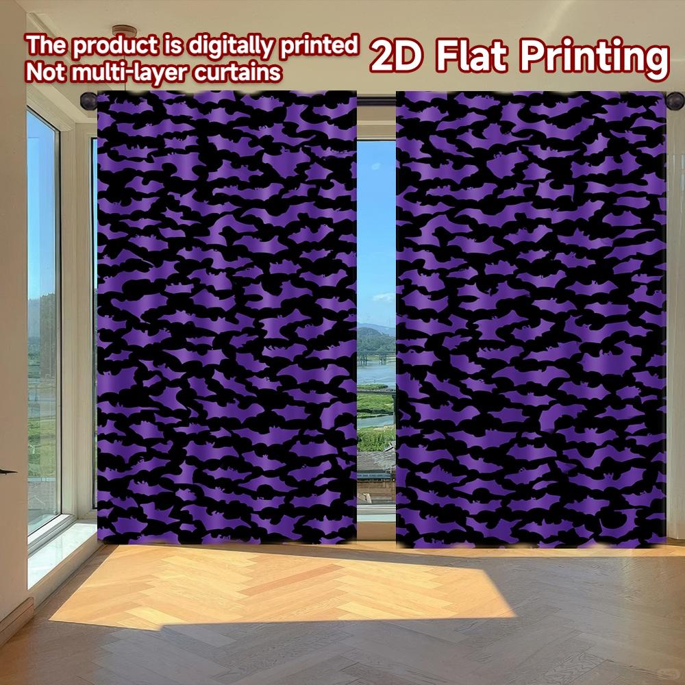 Set Of 2 Flat Printing Curtains Without Rod Halloween Bat Silhouettes Valentine Is Day Holiday Digital Curtain Polyester W100*H70(CM)-Hooks&2PCS
Set Of 2 Flat Printing Curtains Without Rod Halloween Bat Silhouettes Valentine Is Day Holiday Digital Curtain Polyester W100*H70(CM)-Hooks&2PCS