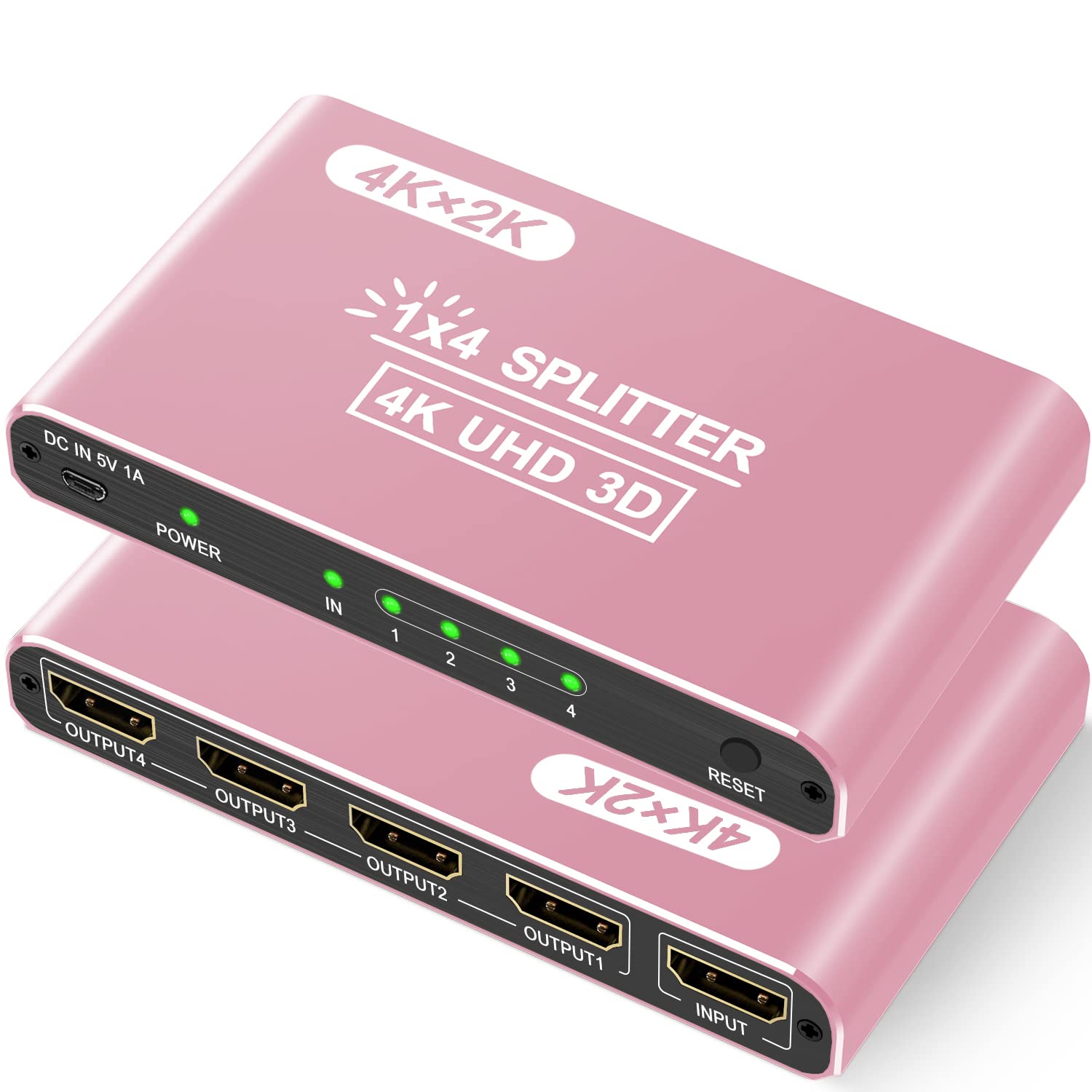 Разветвитель HDMI 1 вход 4 выхода Разветвитель HDMI Автоматическое переключение разрешения 4 экрана Одновременный вывод 3D визуальный эффект Оснащен позолоченным
Разветвитель HDMI 1 вход 4 выхода Разветвитель HDMI Автоматическое переключение разрешения 4 экрана Одновременный вывод 3D визуальный эффект Оснащен позолоченным