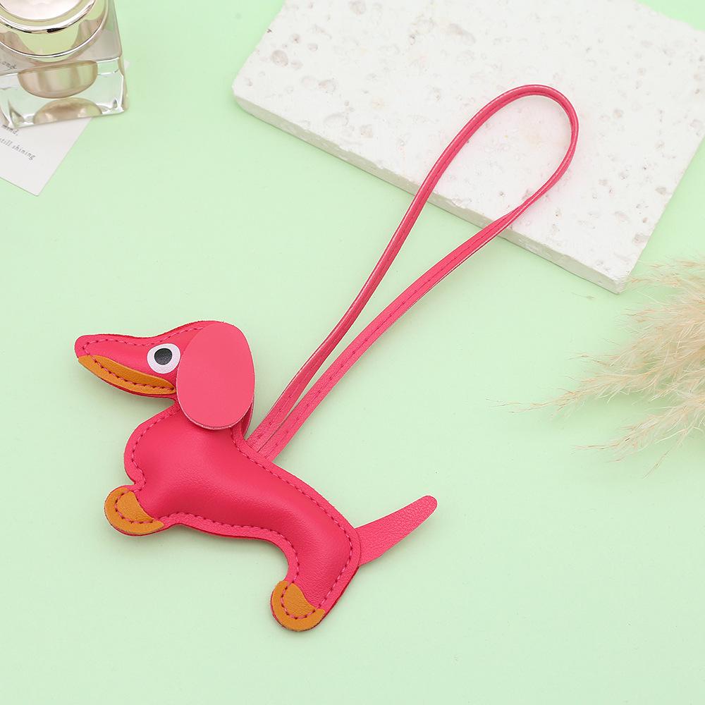Mini Dachshund Leather Pendant - Cute Cartoon Backpack Charm, Keychain, Car Ornament, Lanyard рожевий червоний колір
Mini Dachshund Leather Pendant - Cute Cartoon Backpack Charm, Keychain, Car Ornament, Lanyard рожевий червоний колір