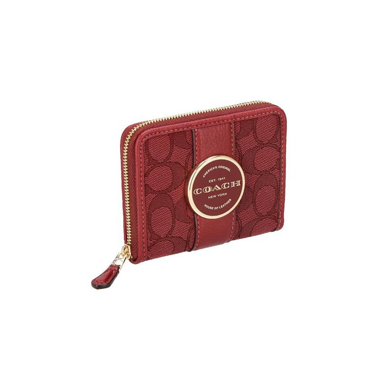 COACH Lonnie 11 classic old flower jacquard zipper closure light color fragrant fabric and leather card holder clutch wallet regular women s red червоний
COACH Lonnie 11 classic old flower jacquard zipper closure light color fragrant fabric and leather card holder clutch wallet regular women s red червоний