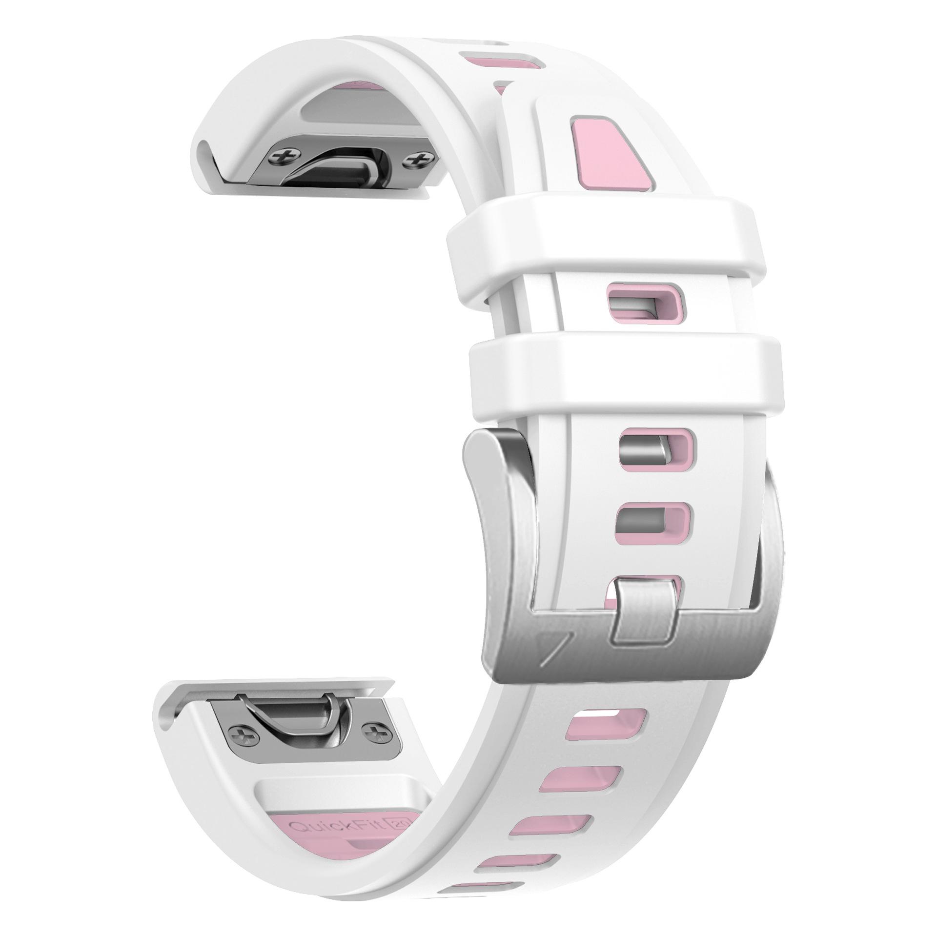 Dual-Color Silicone Quick Release Watch Strap for Garmin Fenix8 & Fenix 7S/6S/5S, 43mm Compatible Quick Release 20mm рожевий/білий
Dual-Color Silicone Quick Release Watch Strap for Garmin Fenix8 & Fenix 7S/6S/5S, 43mm Compatible Quick Release 20mm рожевий/білий