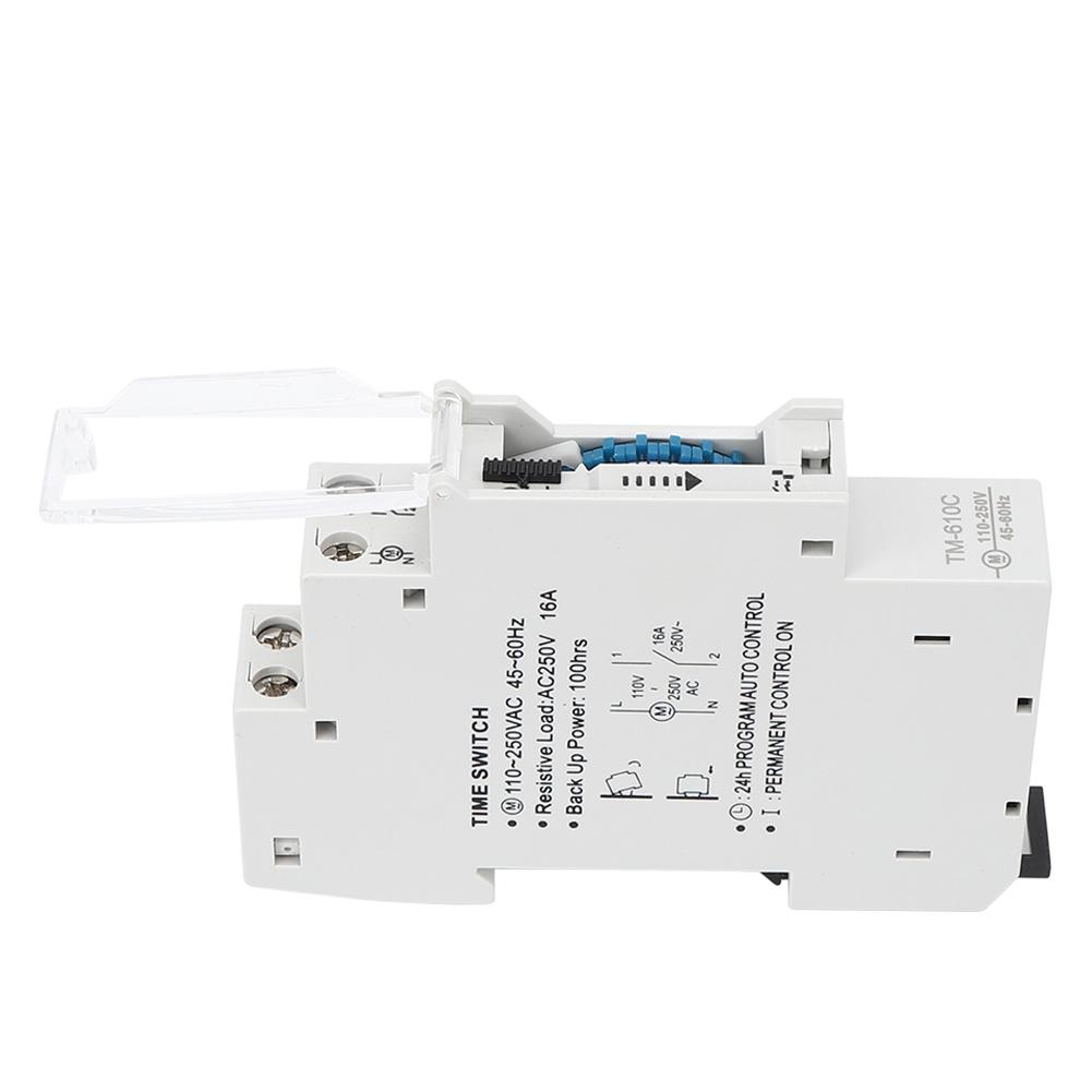 Time Switch High Accuracy 1P Rail Intelligent Timing Switch for Street Light TM610C 220V білий
Time Switch High Accuracy 1P Rail Intelligent Timing Switch for Street Light TM610C 220V білий