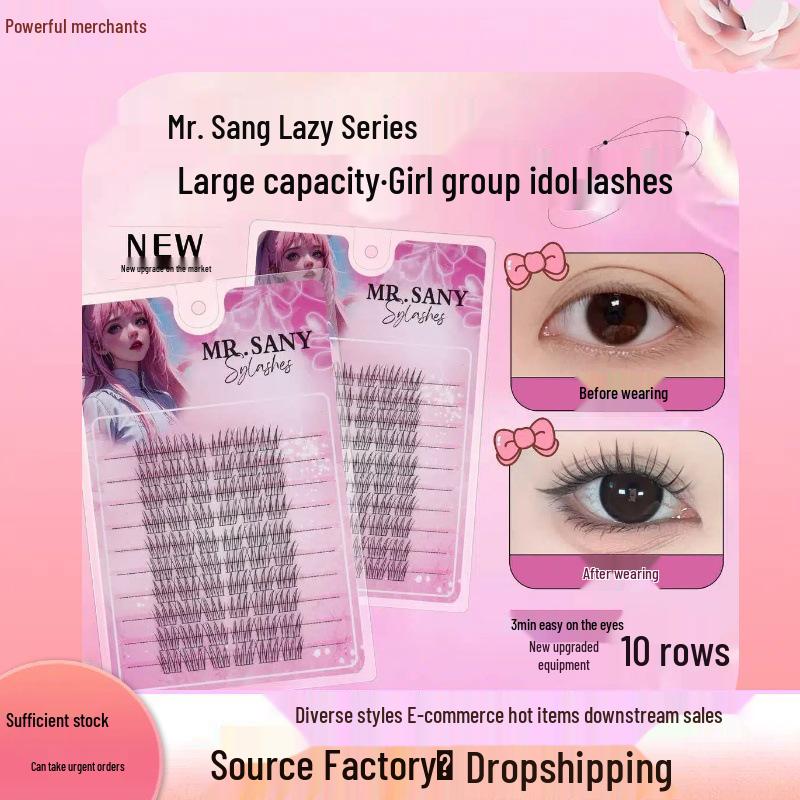 10-Row Self-Apply False Eyelashes: Natural Segmented Clusters for Lower Lash Simulation
10-Row Self-Apply False Eyelashes: Natural Segmented Clusters for Lower Lash Simulation