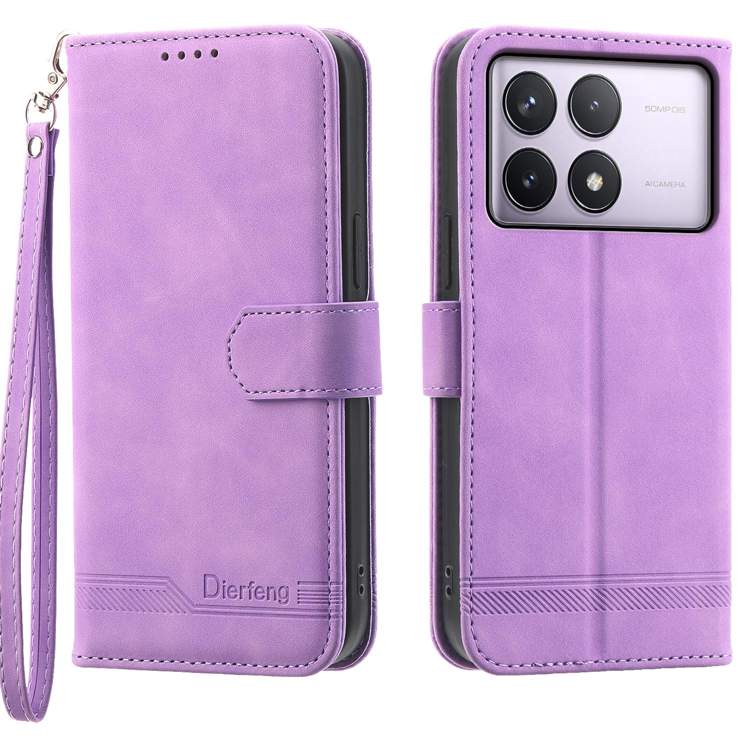 DIERFENG DF-03 For Xiaomi Poco F6 Pro 5G/Redmi K70 5G/K70 Pro 5G Wallet Phone Case Leather Cover Lines Imprinted Purple
DIERFENG DF-03 For Xiaomi Poco F6 Pro 5G/Redmi K70 5G/K70 Pro 5G Wallet Phone Case Leather Cover Lines Imprinted Purple
