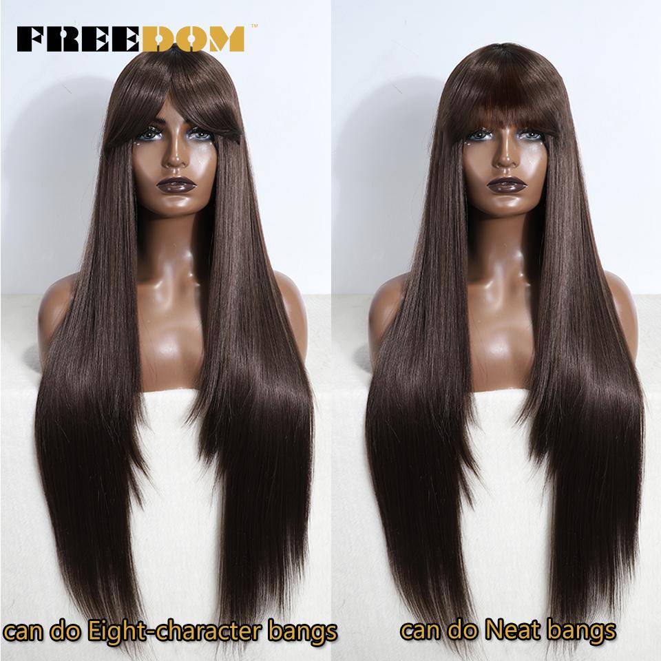 FREEDOM Long Straight Wig With Bangs Synthetic Wigs For Women White Purple Ombre Wig Heat Resistant Fiber Cosplay Wigs (as the picture,32inches)
FREEDOM Long Straight Wig With Bangs Synthetic Wigs For Women White Purple Ombre Wig Heat Resistant Fiber Cosplay Wigs (as the picture,32inches)