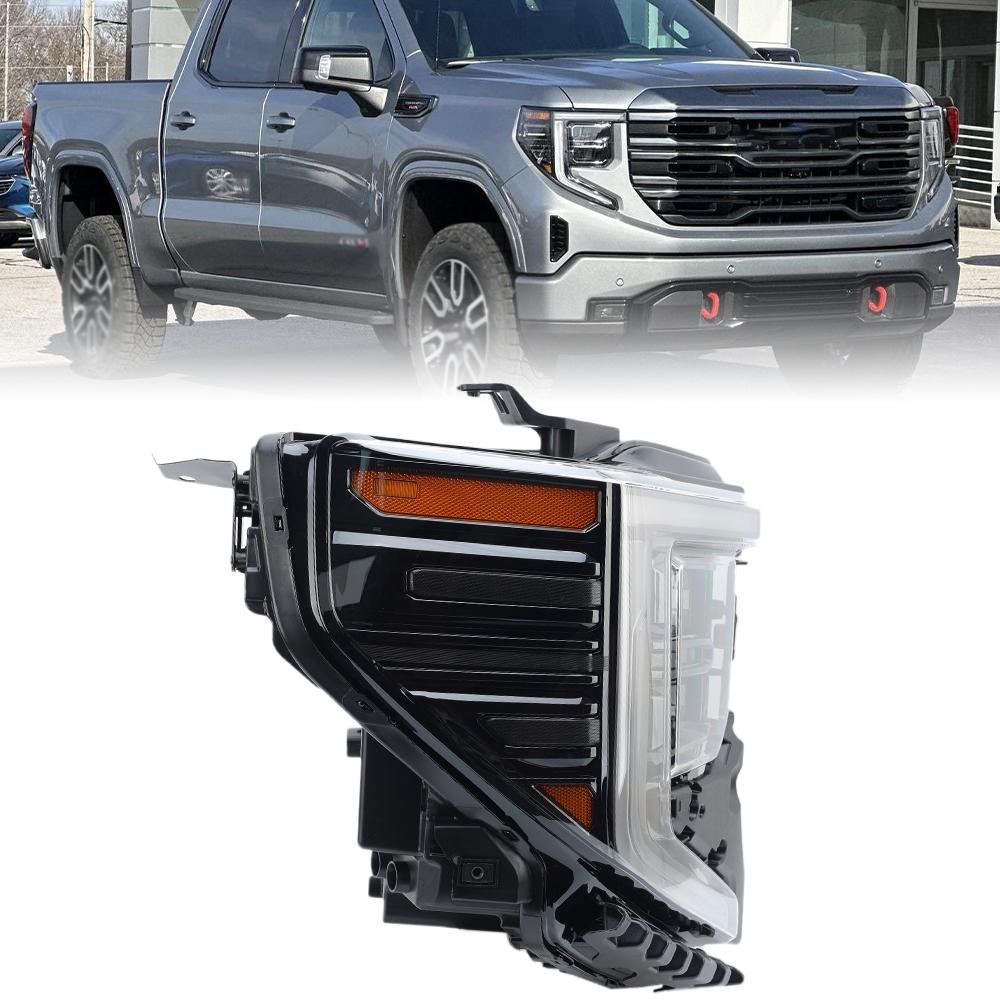 For GMC Sierra 1500 2022 2023 2024 AT4/AT4X Full LED Headlight headlamp drl front car light 5543197 85543198 Replace accessories
For GMC Sierra 1500 2022 2023 2024 AT4/AT4X Full LED Headlight headlamp drl front car light 5543197 85543198 Replace accessories