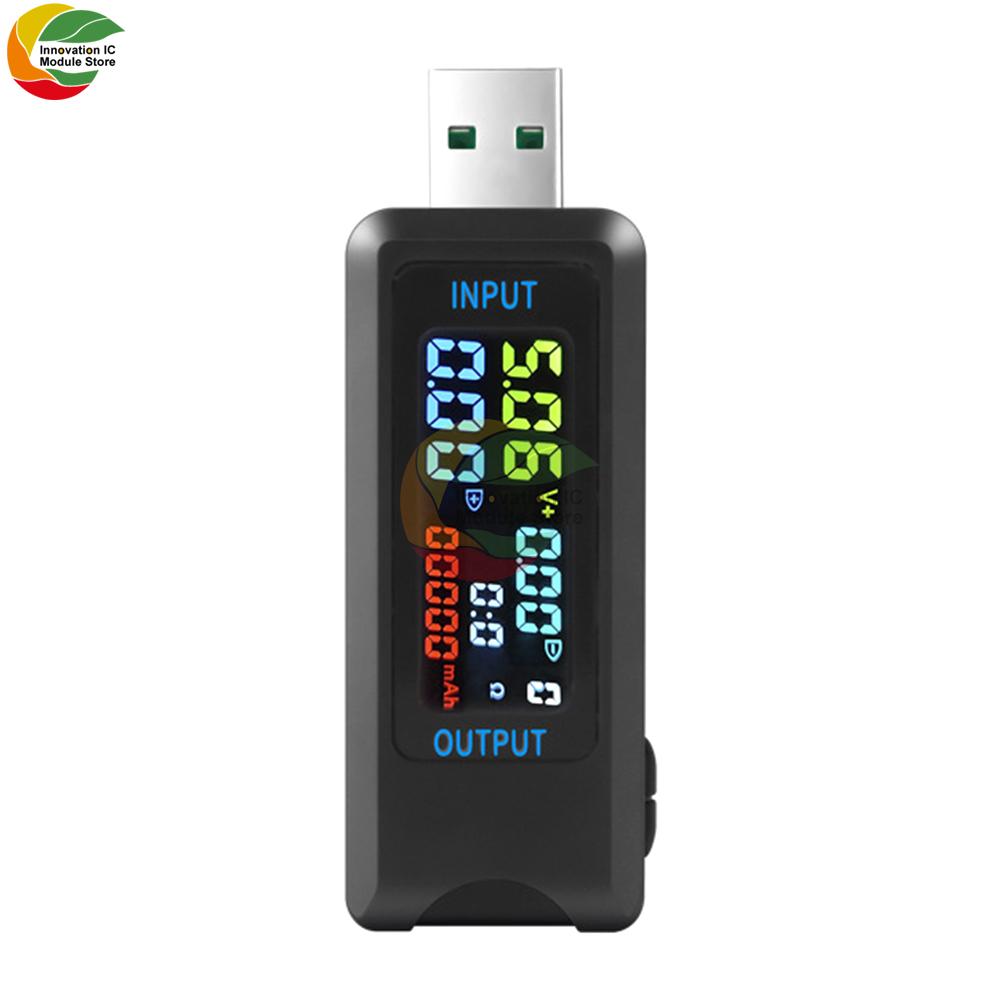 DC 4.5~36V Multi-function Digital Display Voltage Current Capacity Tester USB+Type-C Interface USB Cable Charger Detector
DC 4.5~36V Multi-function Digital Display Voltage Current Capacity Tester USB+Type-C Interface USB Cable Charger Detector