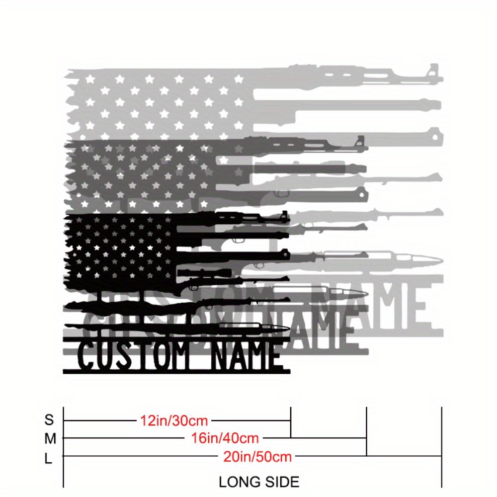 Vintage Gun Metal Tin Sign American Flag Wall Decor Handcrafted for Home Patio Office 30cm
Vintage Gun Metal Tin Sign American Flag Wall Decor Handcrafted for Home Patio Office 30cm