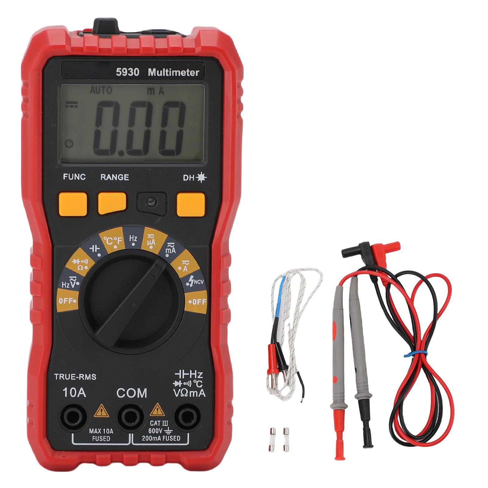 Digital Multimeter Voltage Capacitor Smart Tester Volt Meter Ohmmeter AC DC 600V 10A 20m Ohm
Digital Multimeter Voltage Capacitor Smart Tester Volt Meter Ohmmeter AC DC 600V 10A 20m Ohm