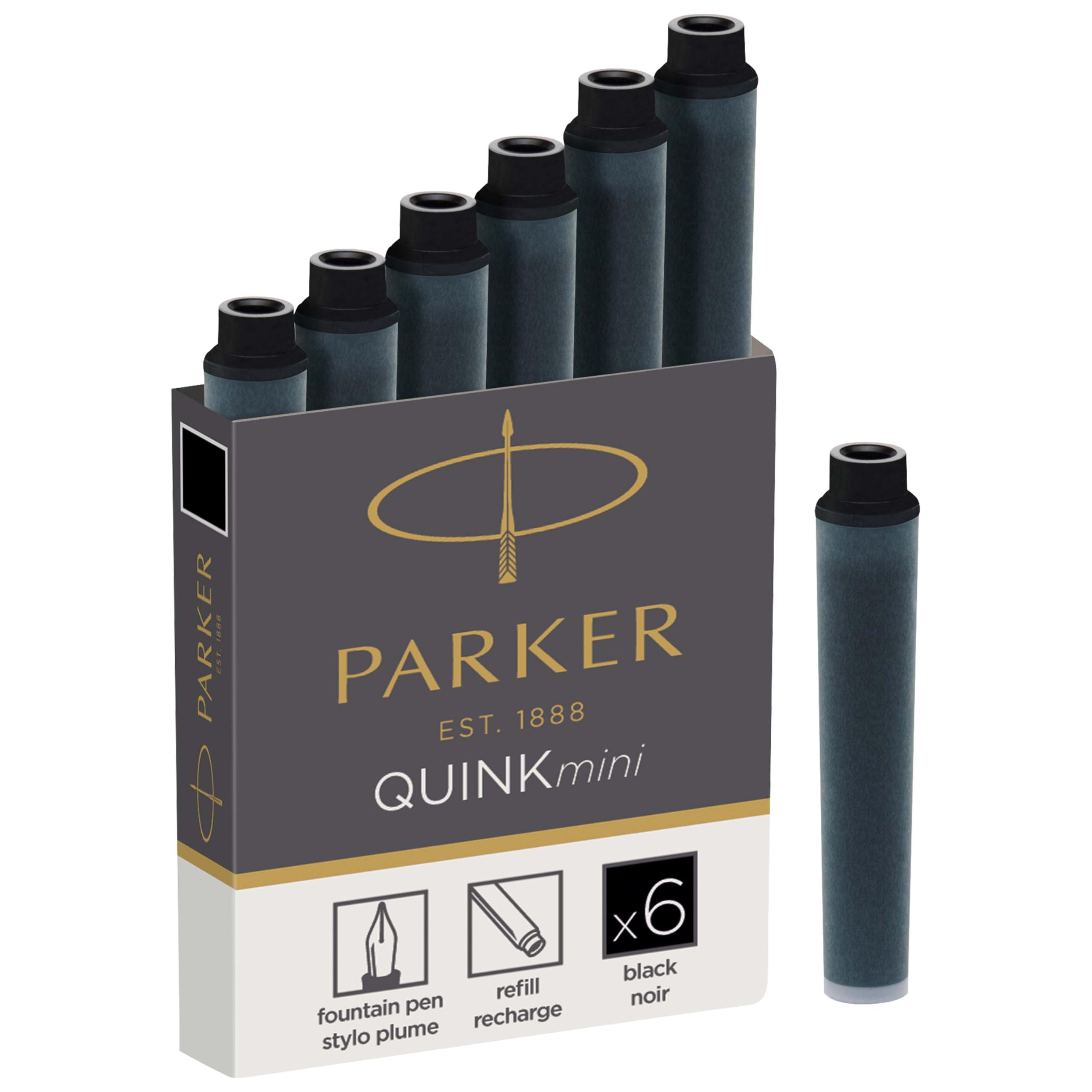 Parker Міні Картридж Чорнило Quink Чорний Оригінальний Імпортний Продукт S1163210/S0767220 чорний
Parker Міні Картридж Чорнило Quink Чорний Оригінальний Імпортний Продукт S1163210/S0767220 чорний