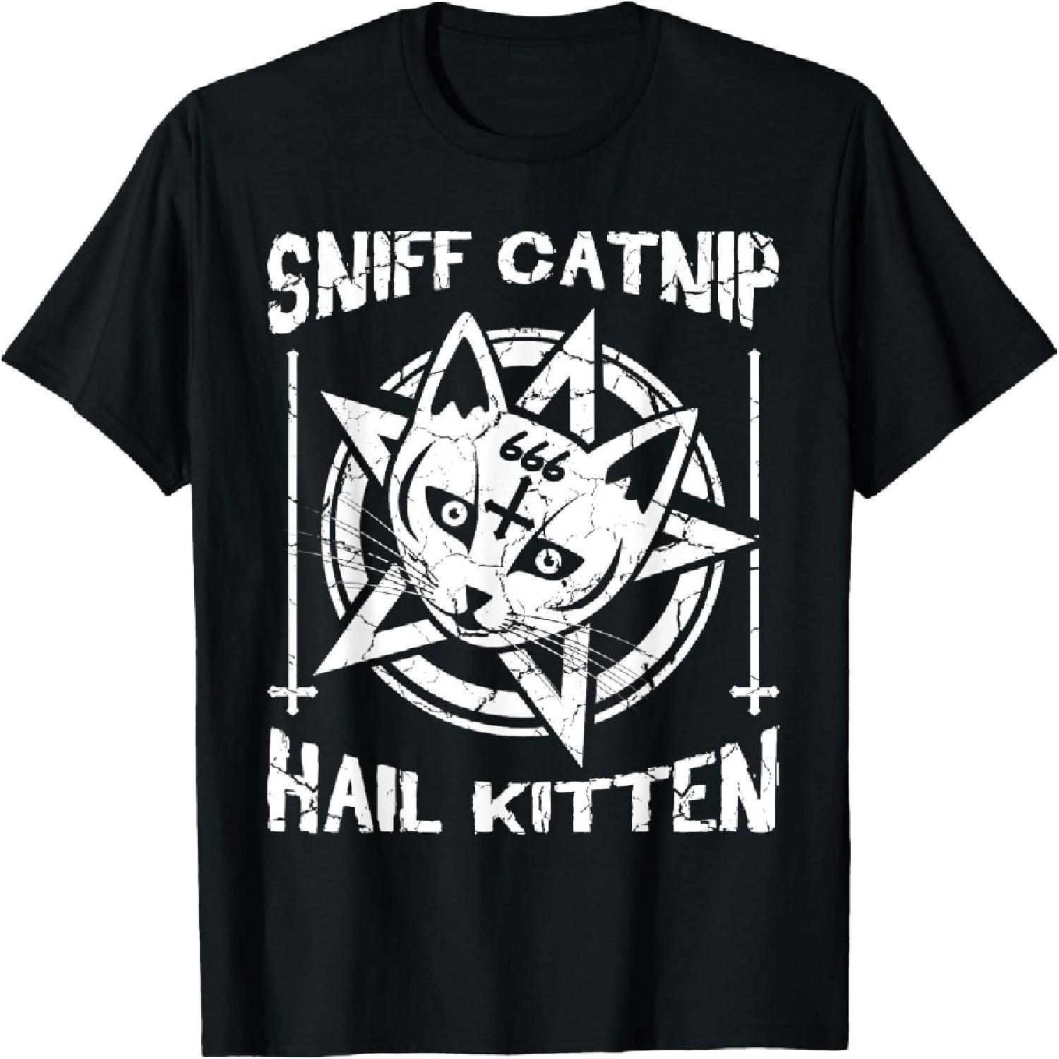 Sniff Catnip Hail Kitten Death Metal Cat Black Heavy Rock Men Women T-Shirt XXXXXL різнокольоровий
Sniff Catnip Hail Kitten Death Metal Cat Black Heavy Rock Men Women T-Shirt XXXXXL різнокольоровий